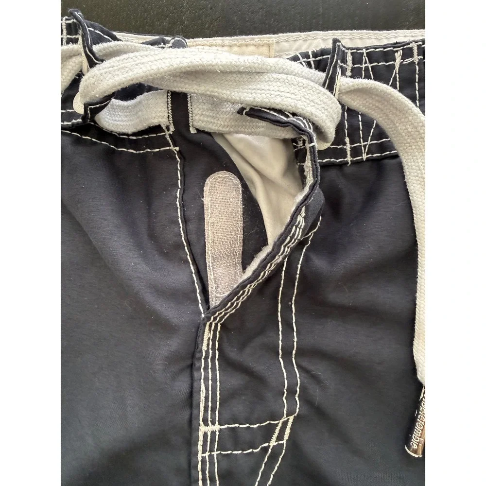 Abercrombie‎ & Fitch Board Shorts Mens M Navy Mesh-Lined Swim Trunks Surf Beach